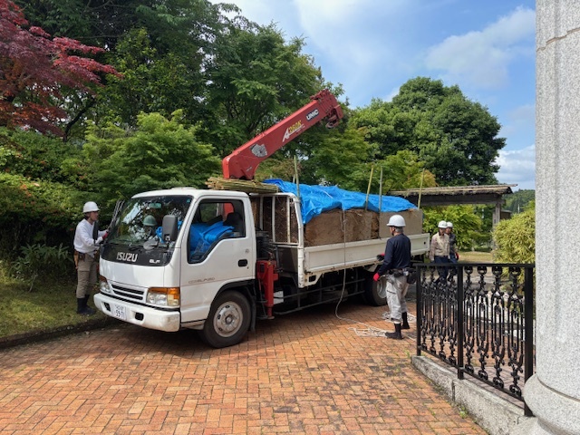 伊藤公生家かやぶき屋根葺き替え工事