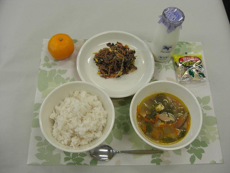 10月15日の給食の写真