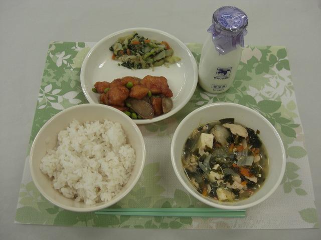 10月29日の給食の写真