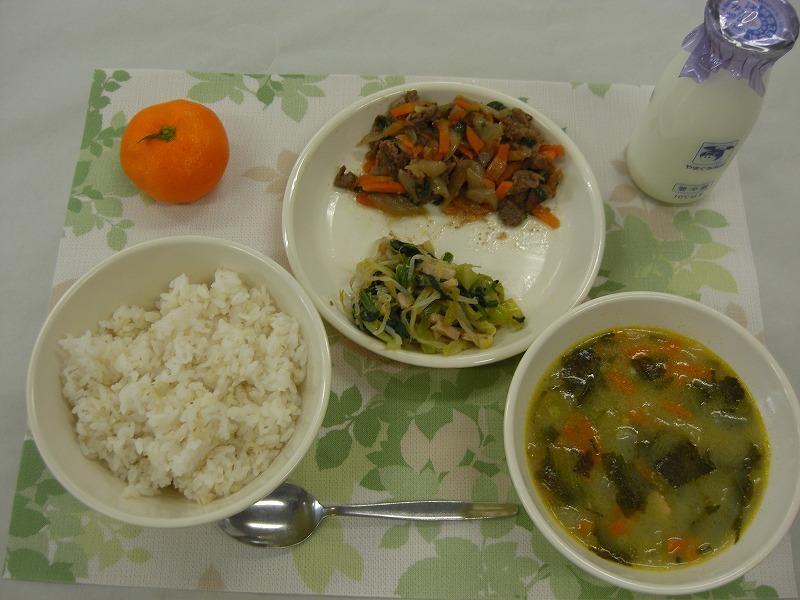 1月28日の給食の写真