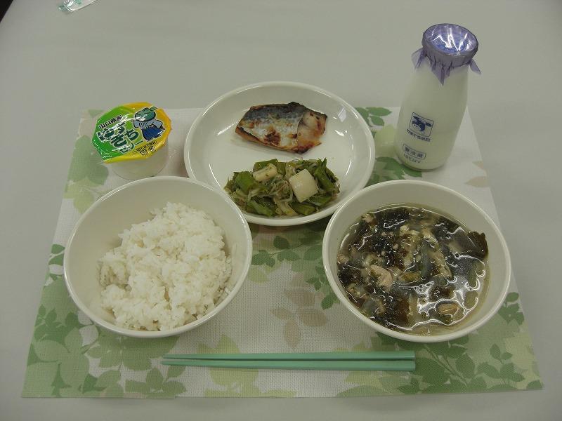 5月18日の給食の写真