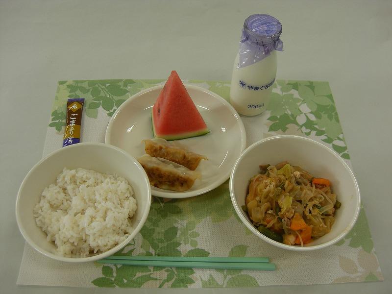 7月8日の給食の写真