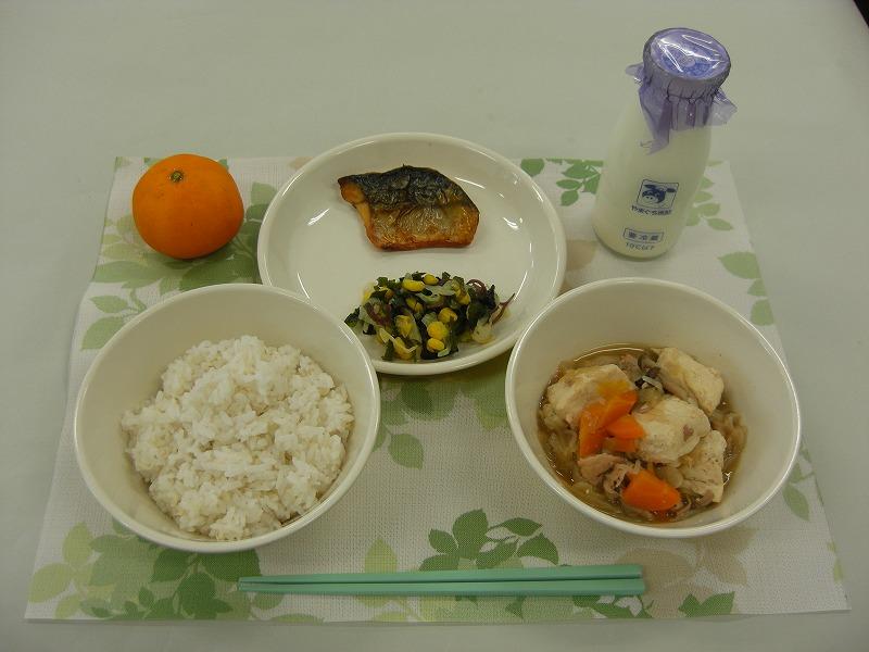 9月4日の給食の写真