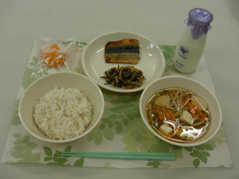 9月9日の給食の写真