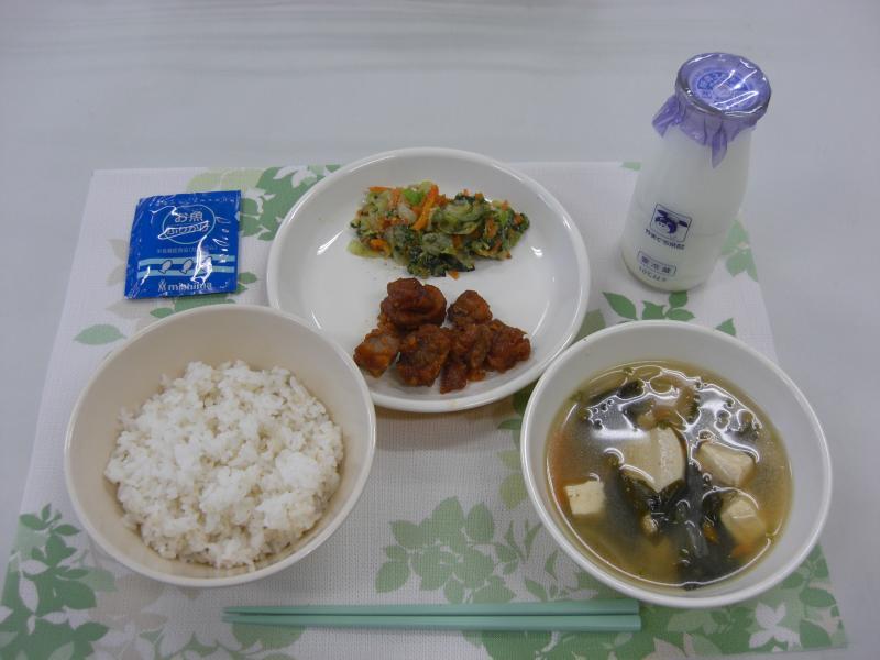 10月7日の給食の写真