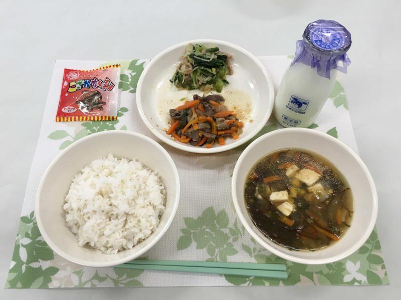 10月28日の給食の写真