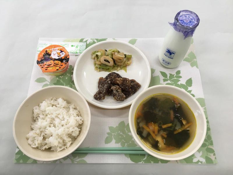 10月30日の給食の写真