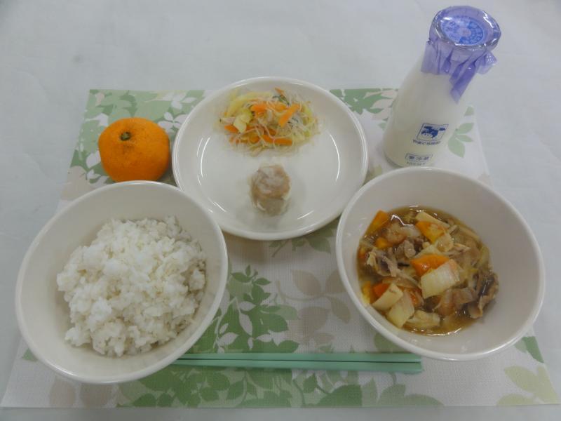 2月1日の給食の写真