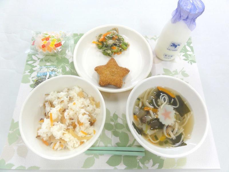 7月7日の給食の写真