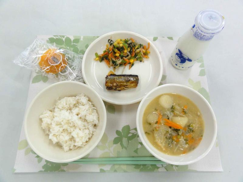 11月1日の給食の写真