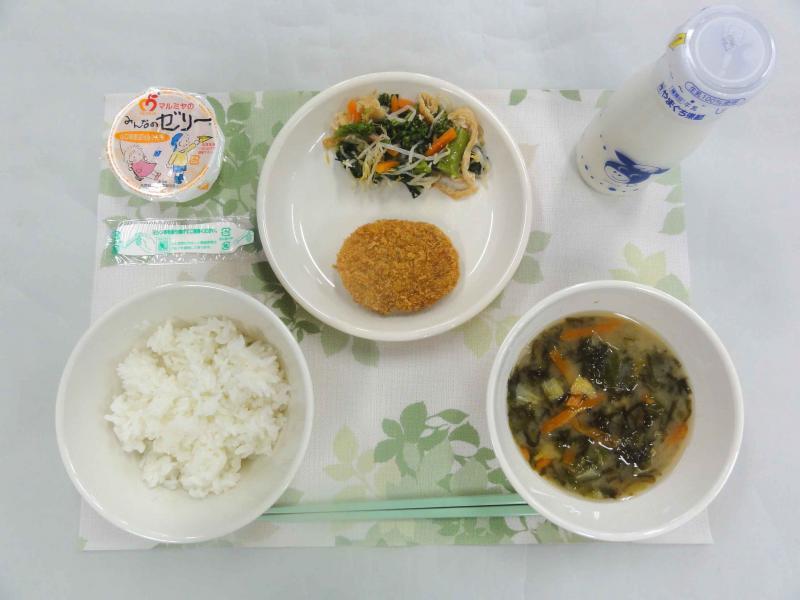 3月19日の給食の写真