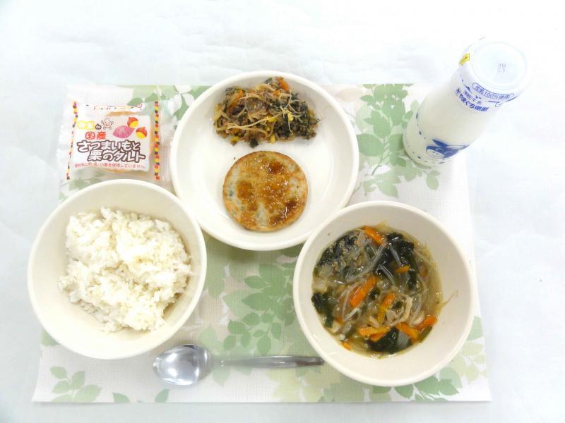10月9日の給食の写真