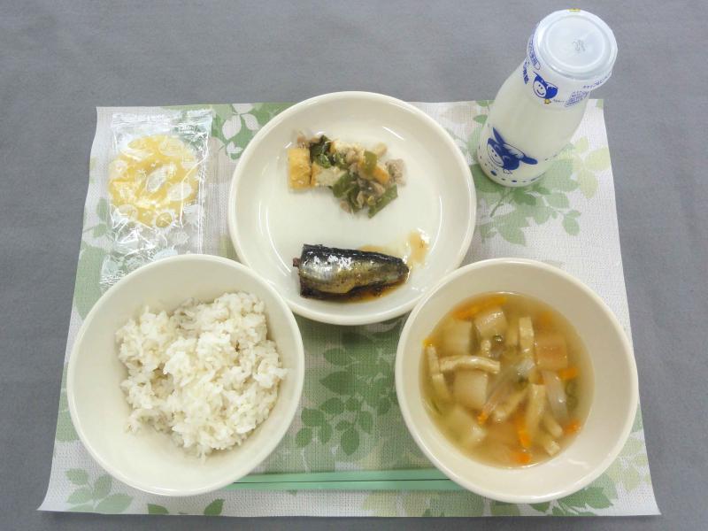 9月11日の給食の写真