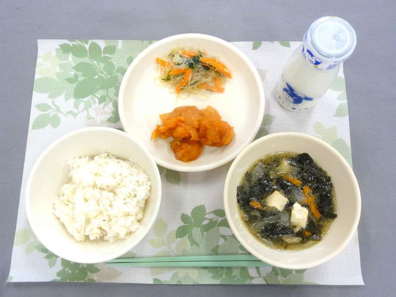 10月9日の給食の写真