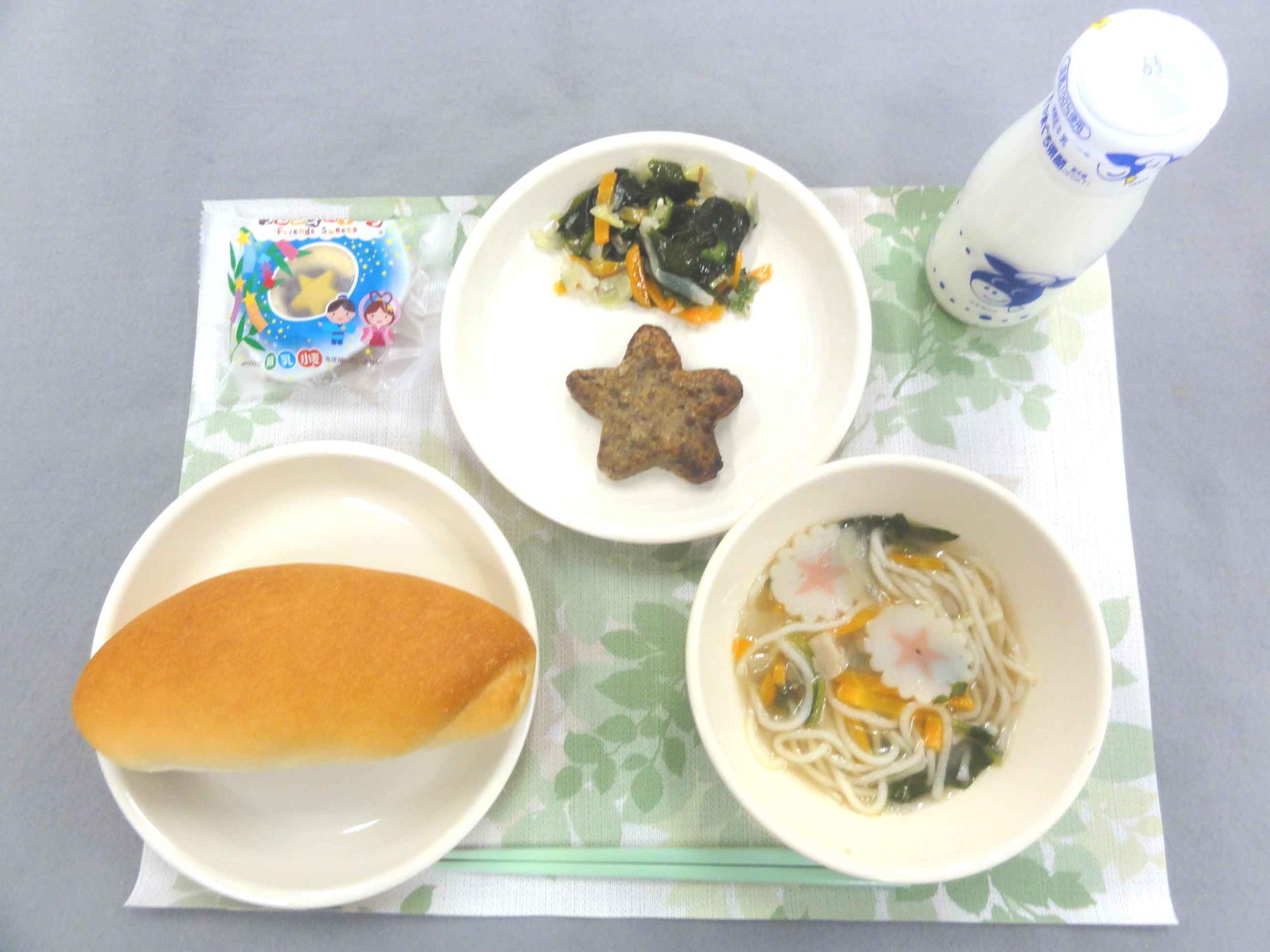7月7日の給食の写真