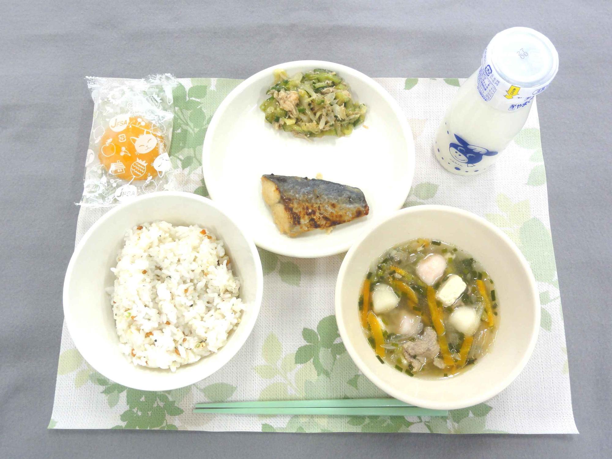 7月22日の給食の写真