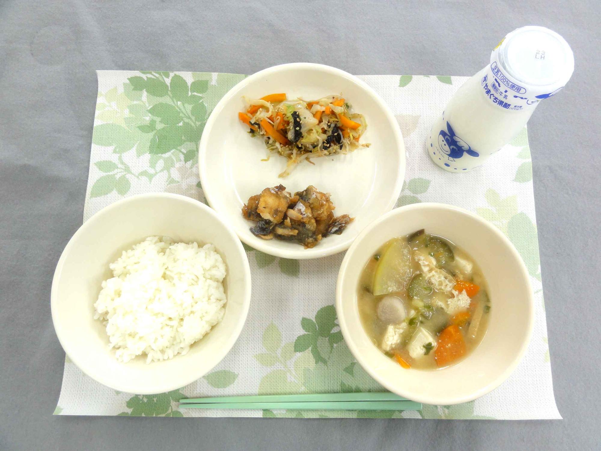 9月18日の給食の写真