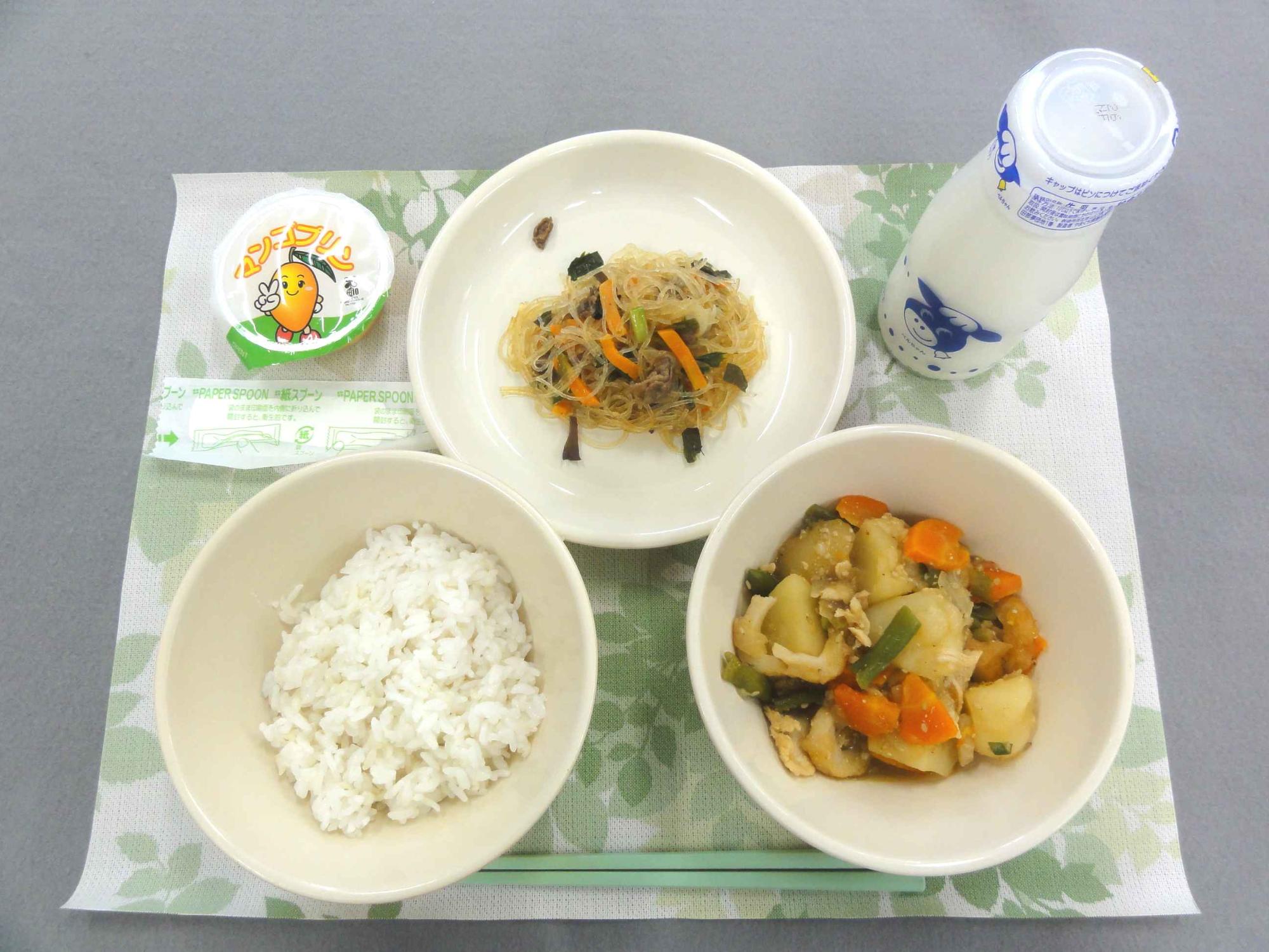 10月21日の給食の写真