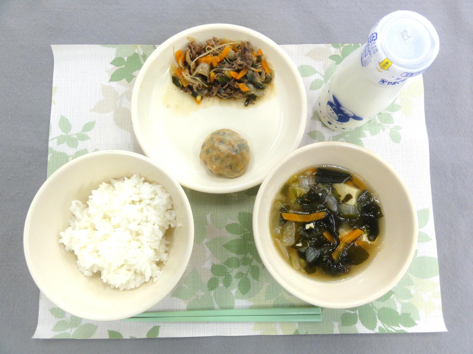 11月20日の給食の写真