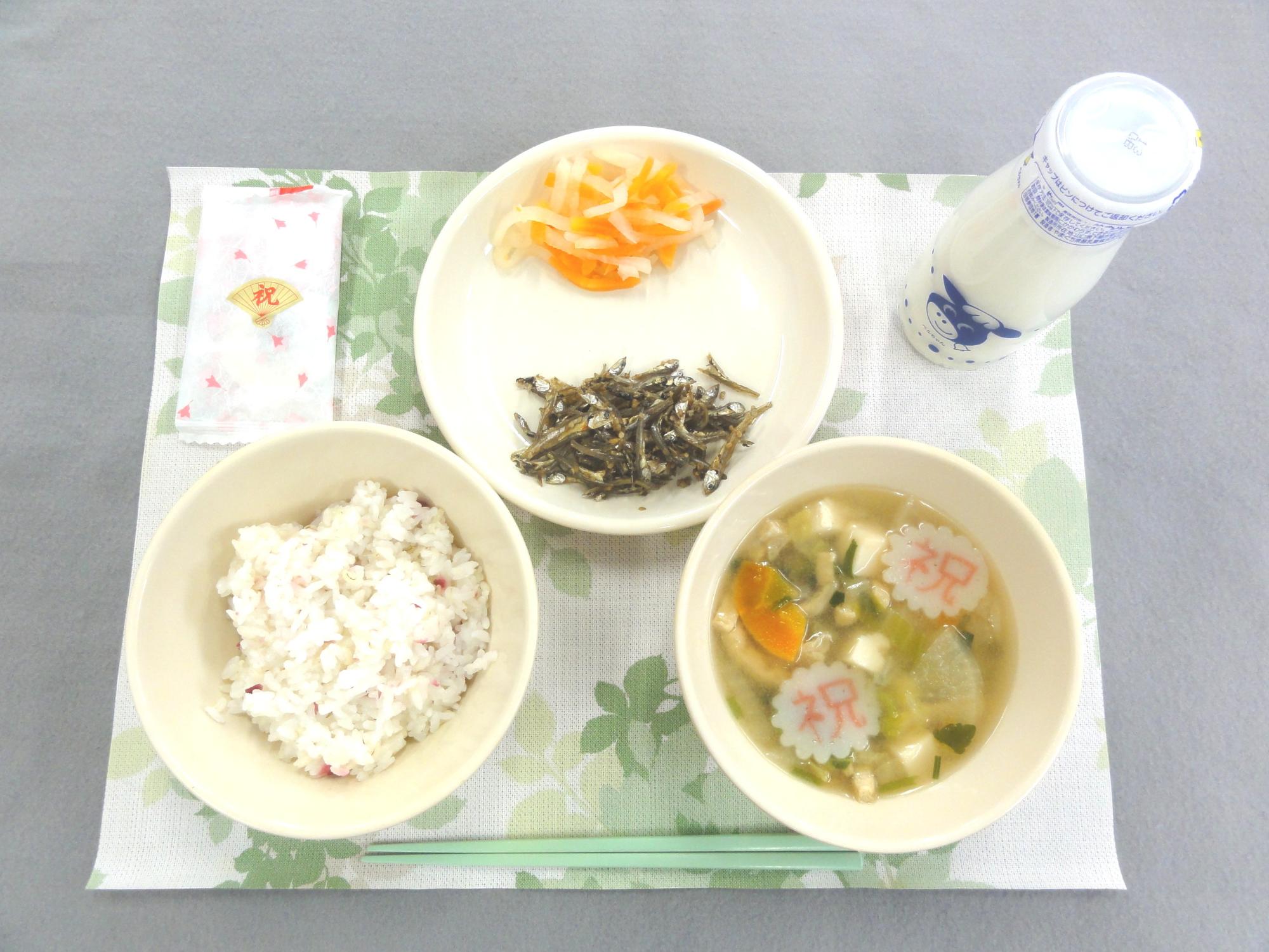 1月8日の給食の写真