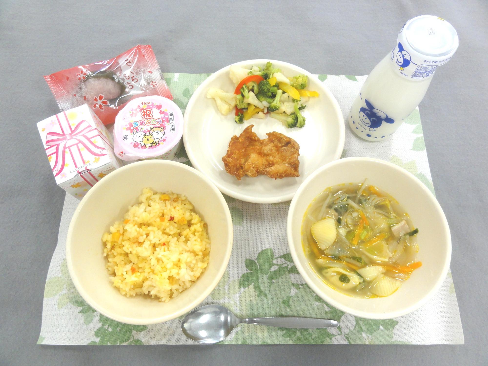 3月10日の給食の写真