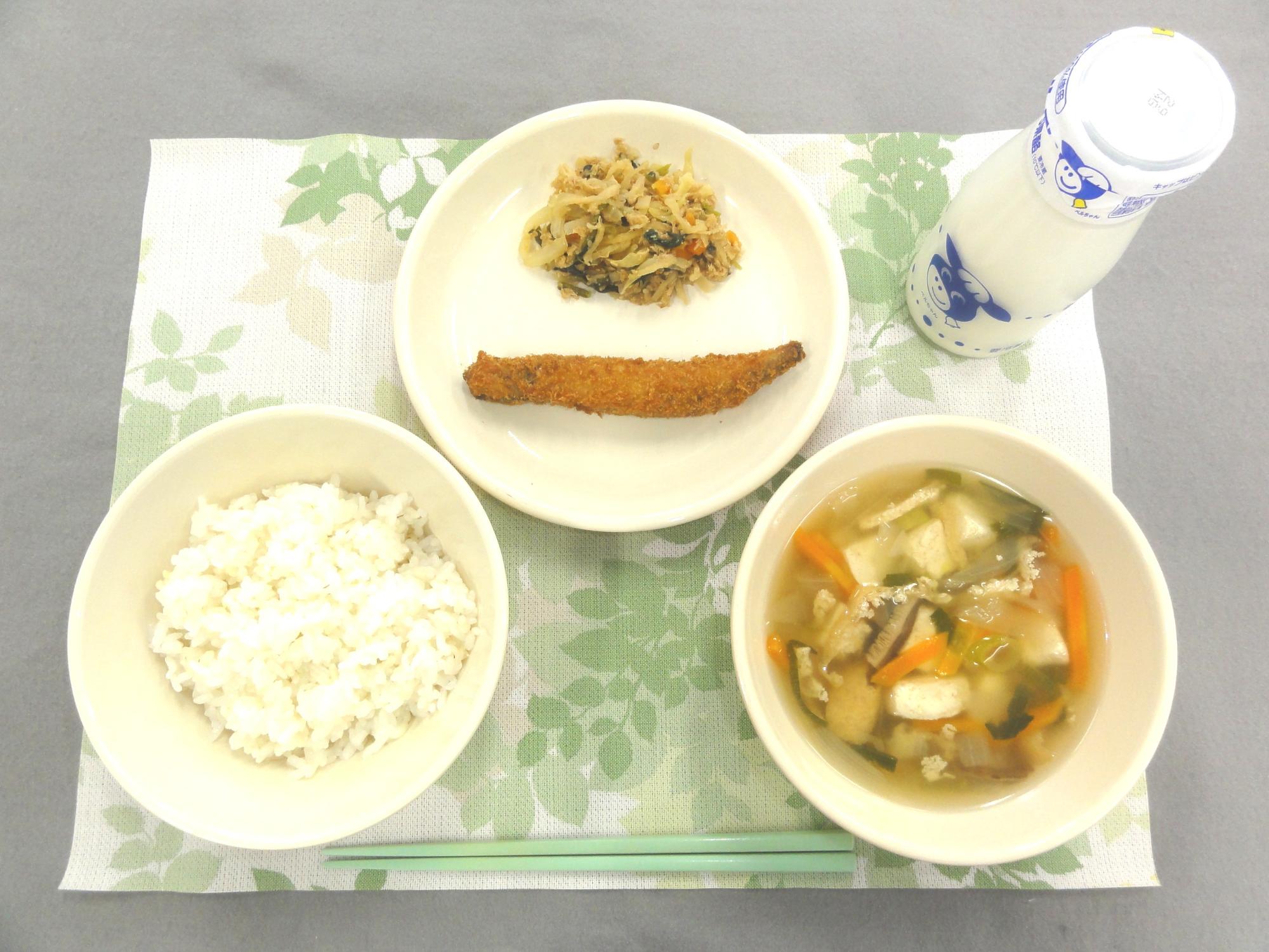 3月24日の給食の写真