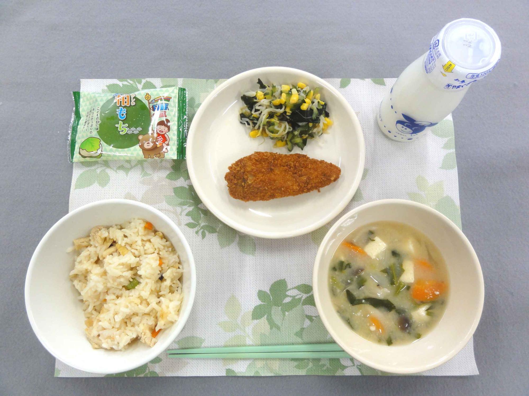 5月6日の給食の写真