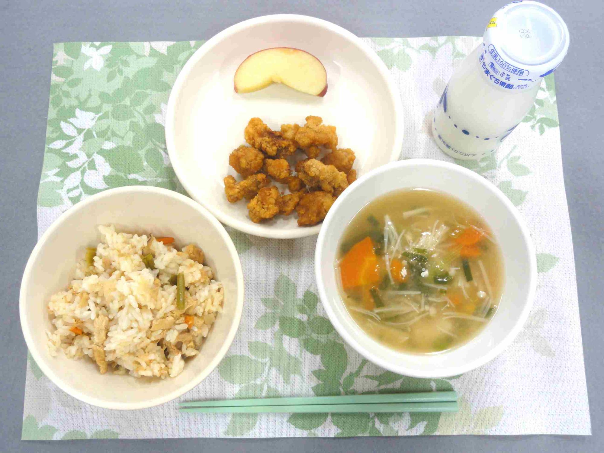 10月25日の給食の写真