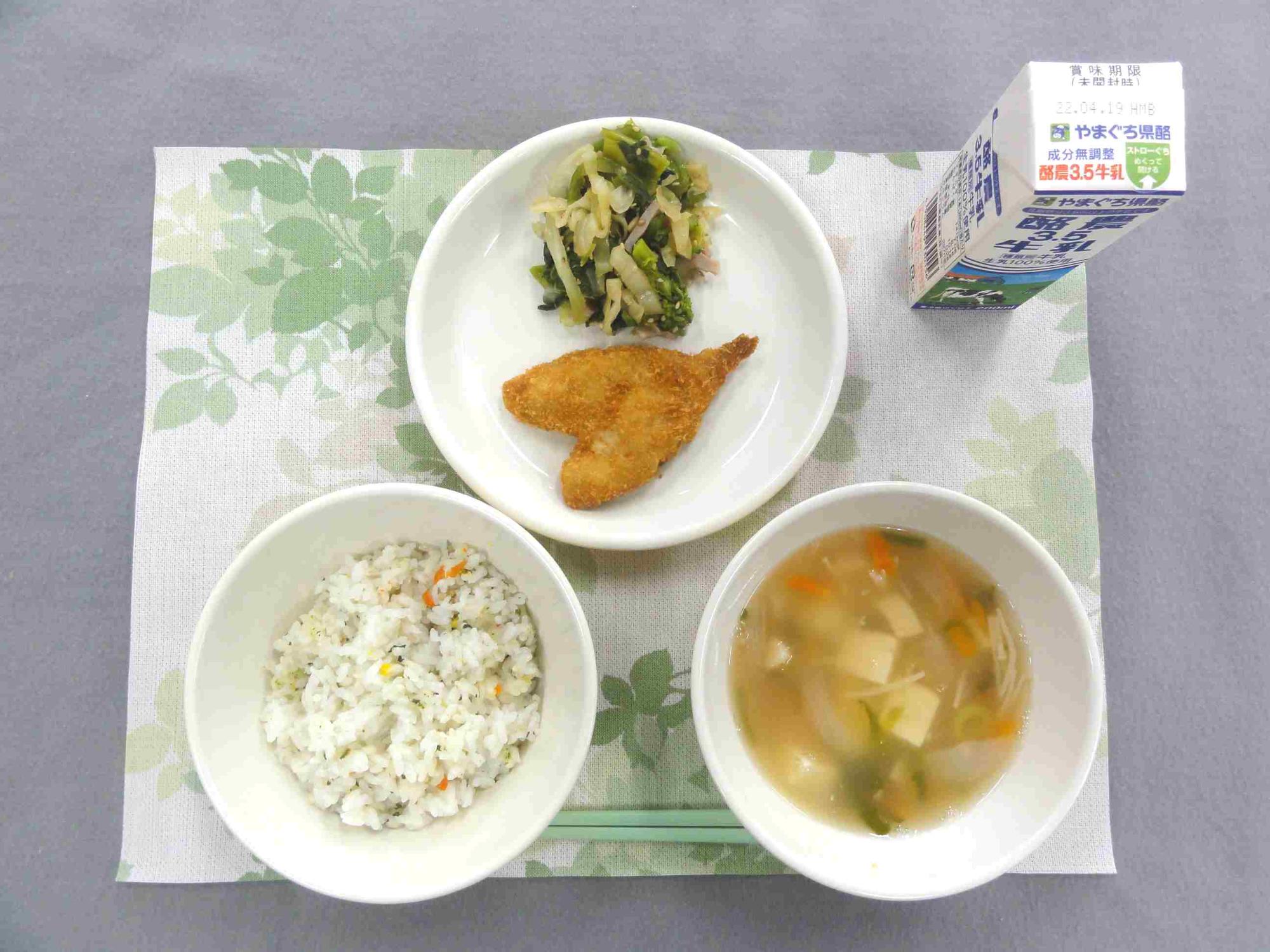 4月11日の給食の写真