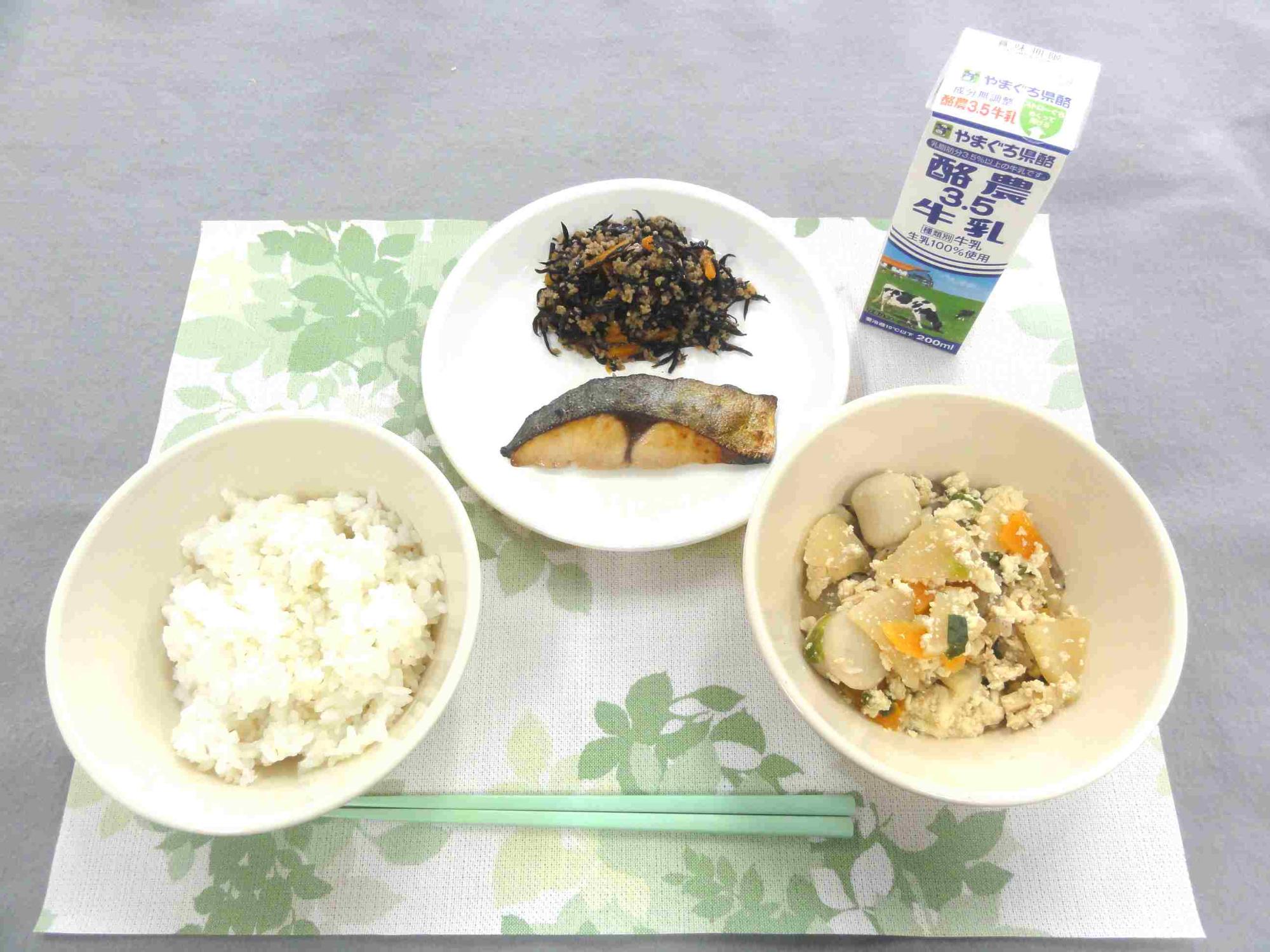 4月18日の給食の写真