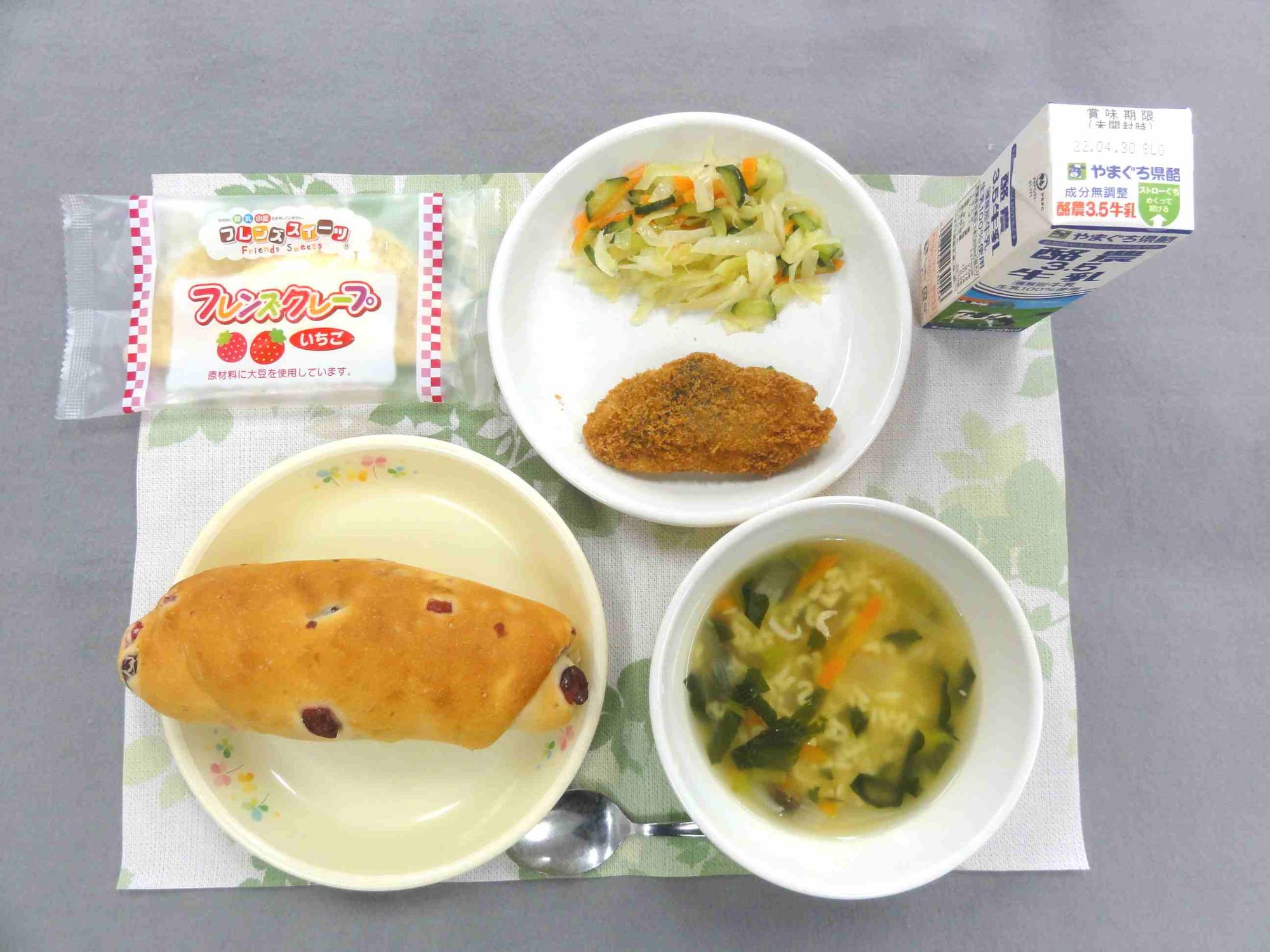 4月21日の給食の写真