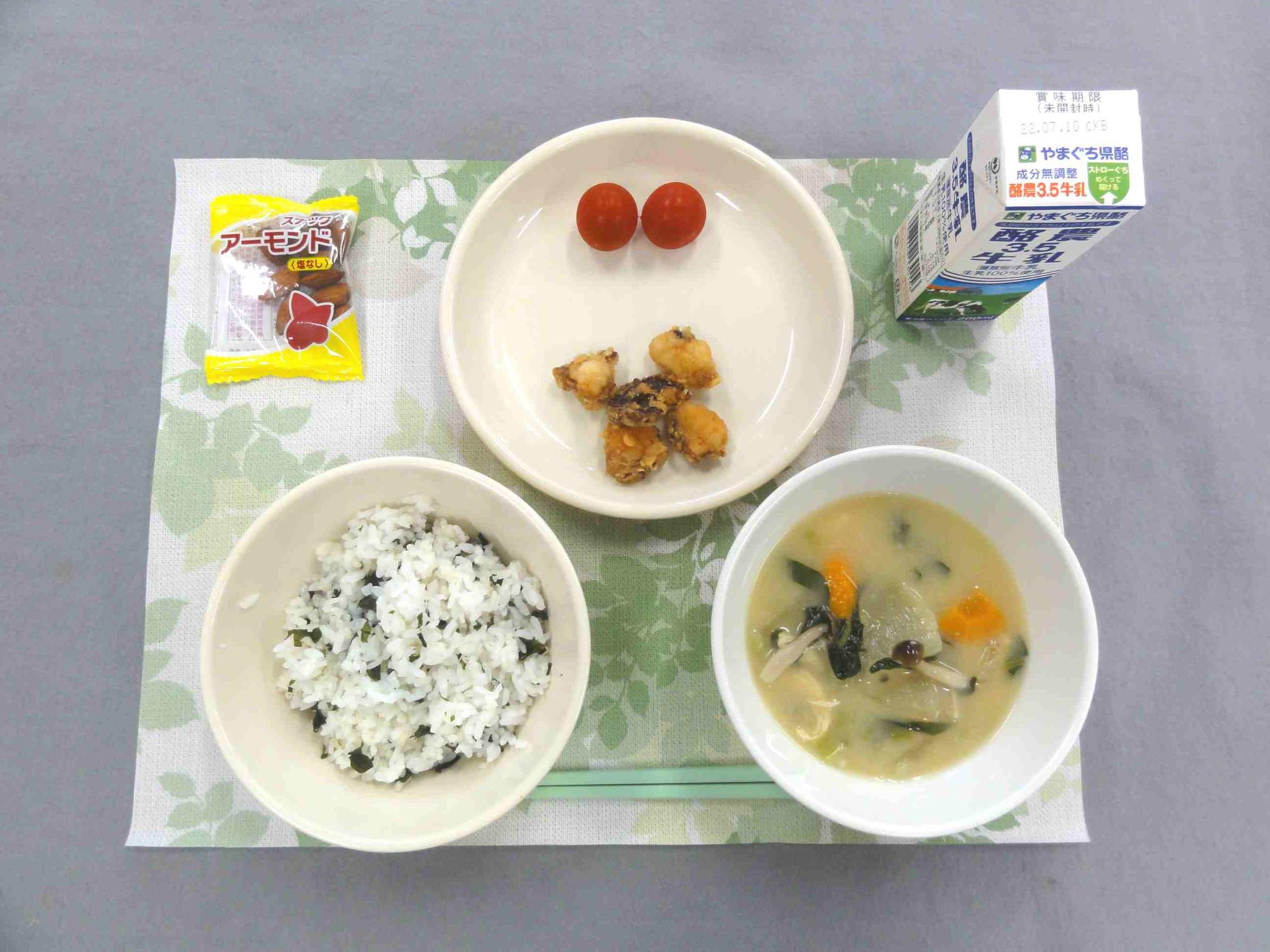 7月1日の給食の写真