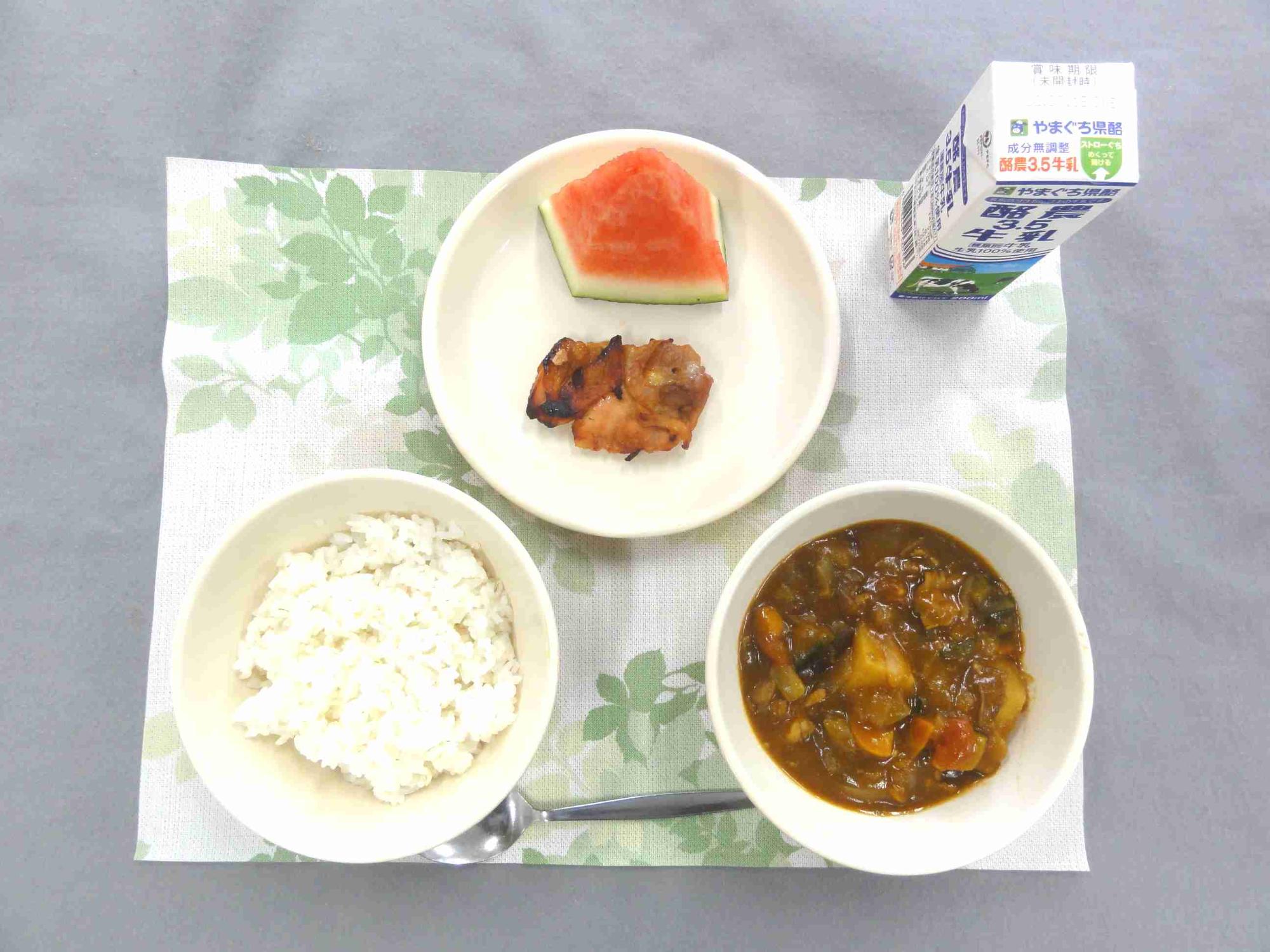 7月6日の給食の写真