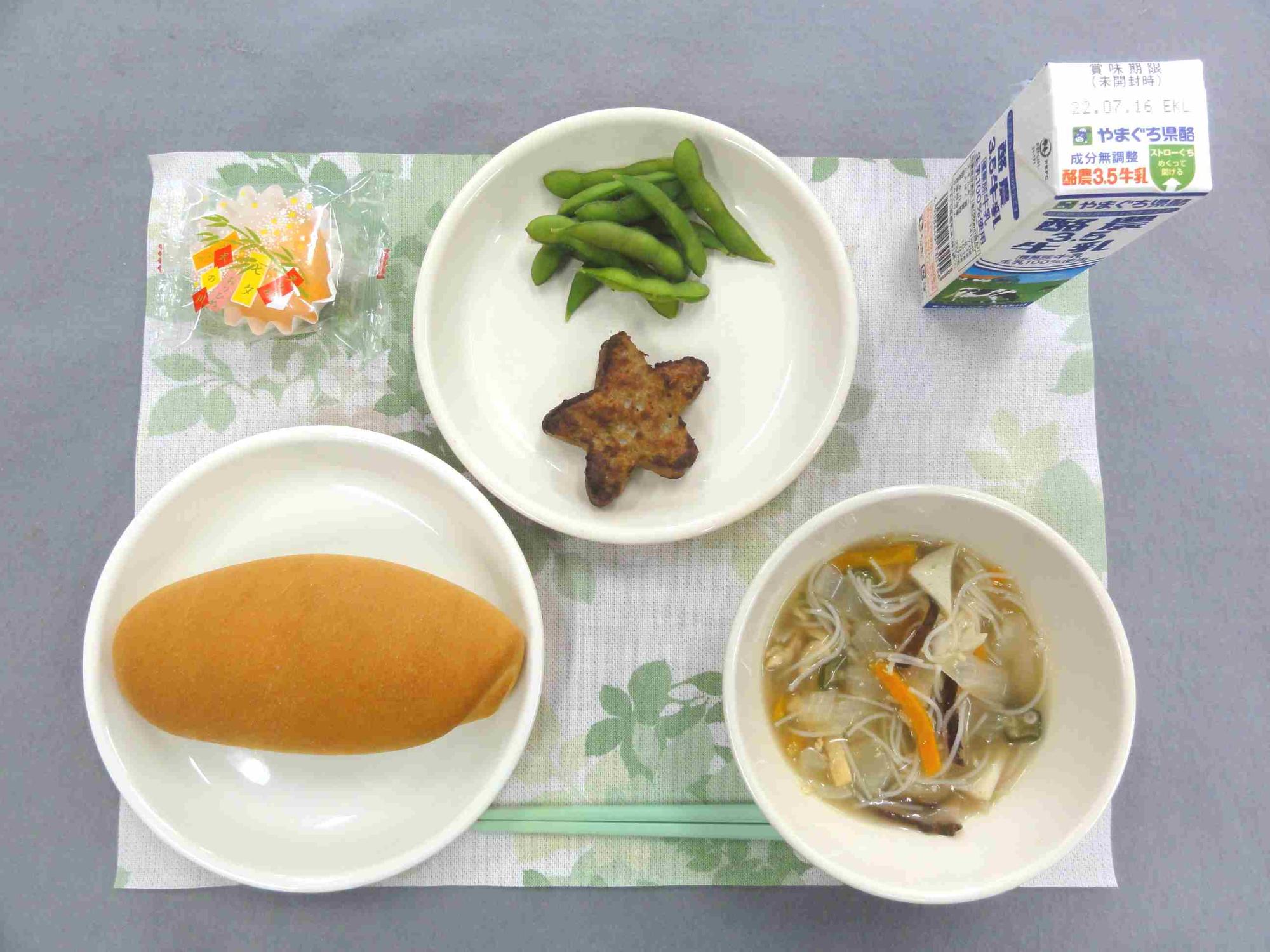 7月7日の給食の写真