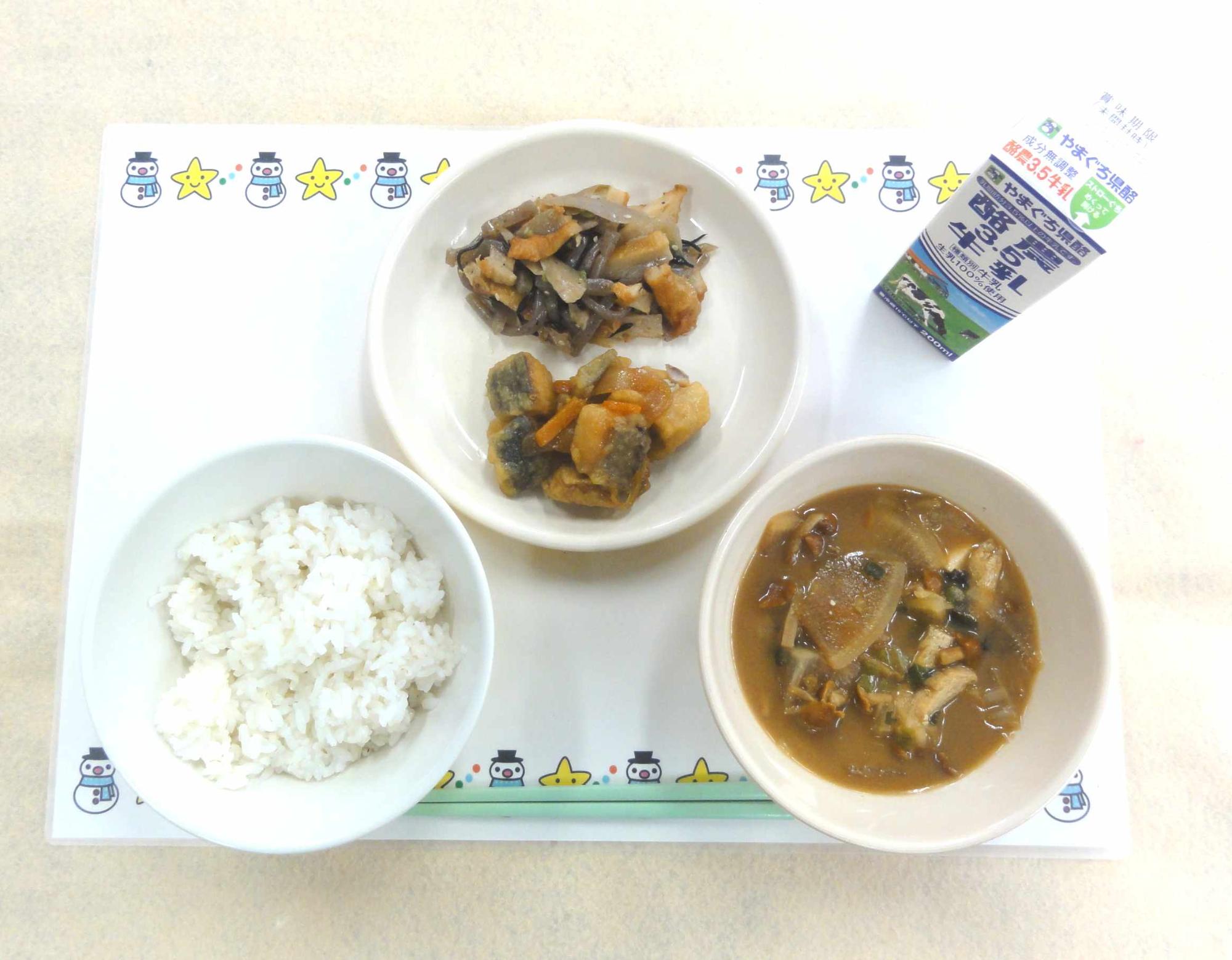 12月9日の給食の写真