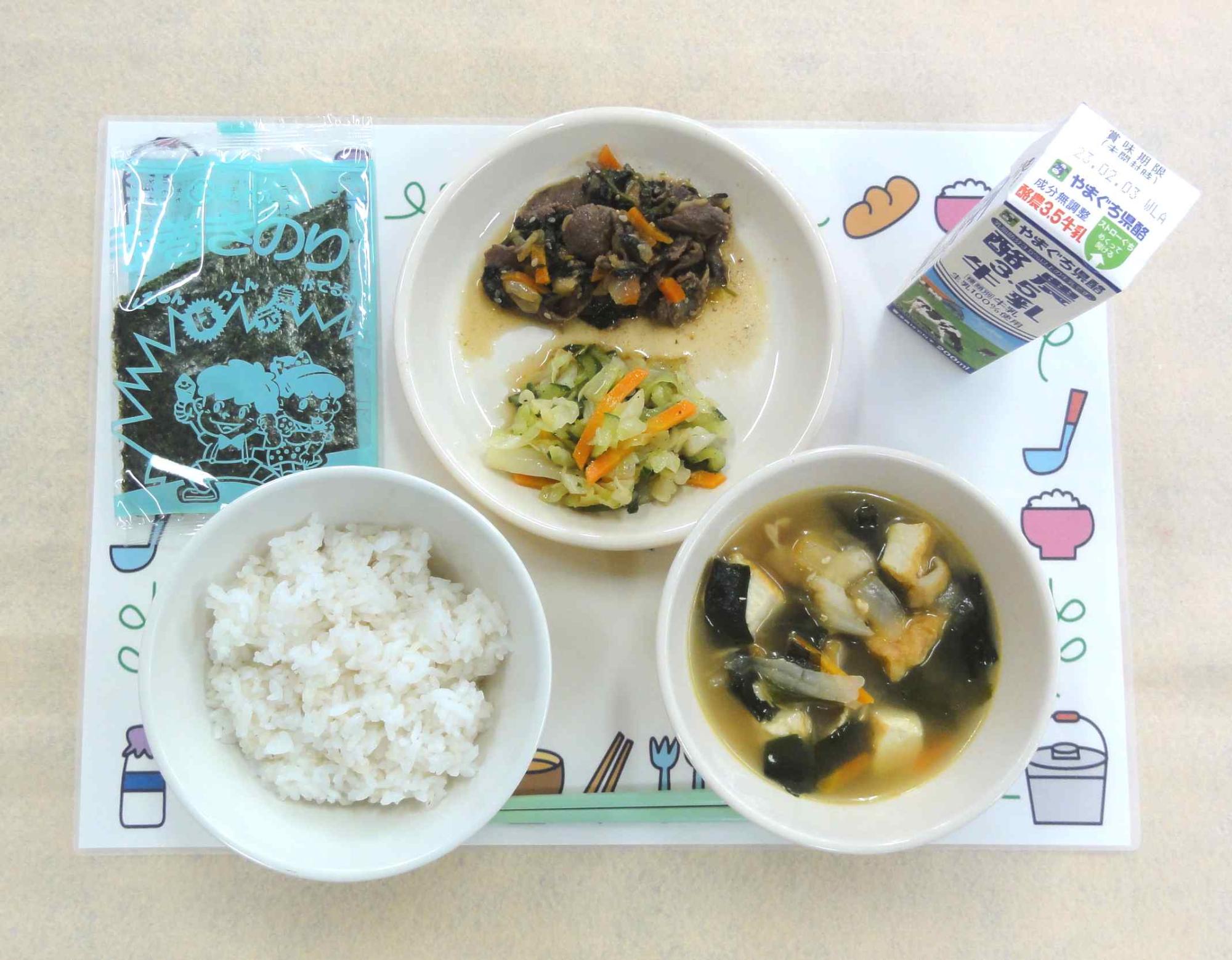 1月25日の給食の写真
