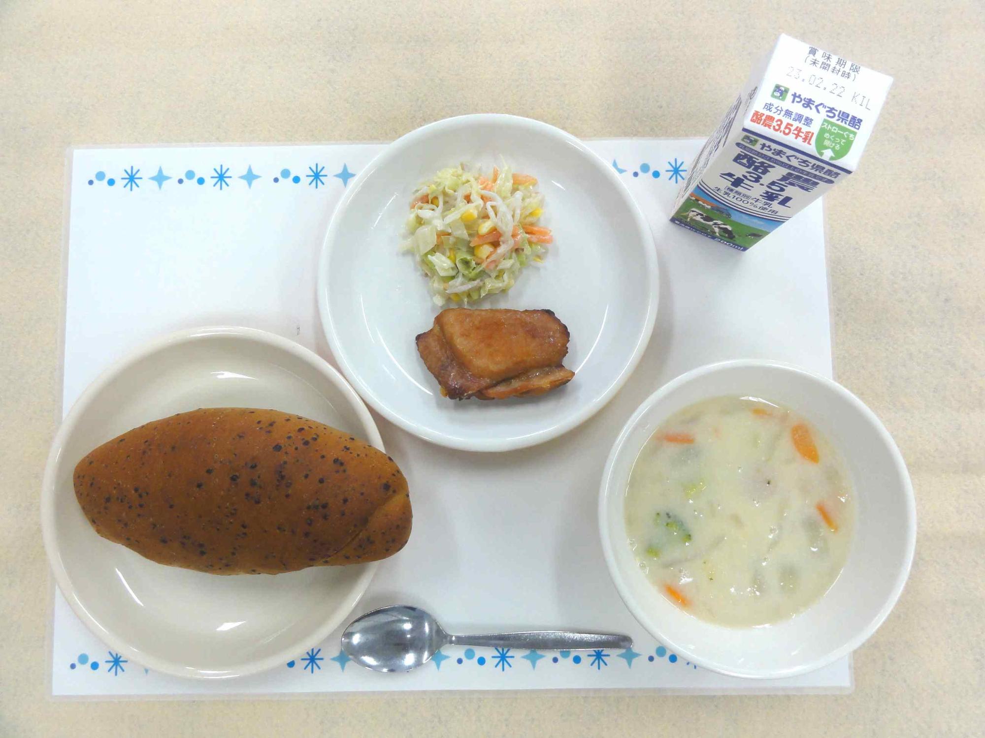 2月14日の給食の拡大写真