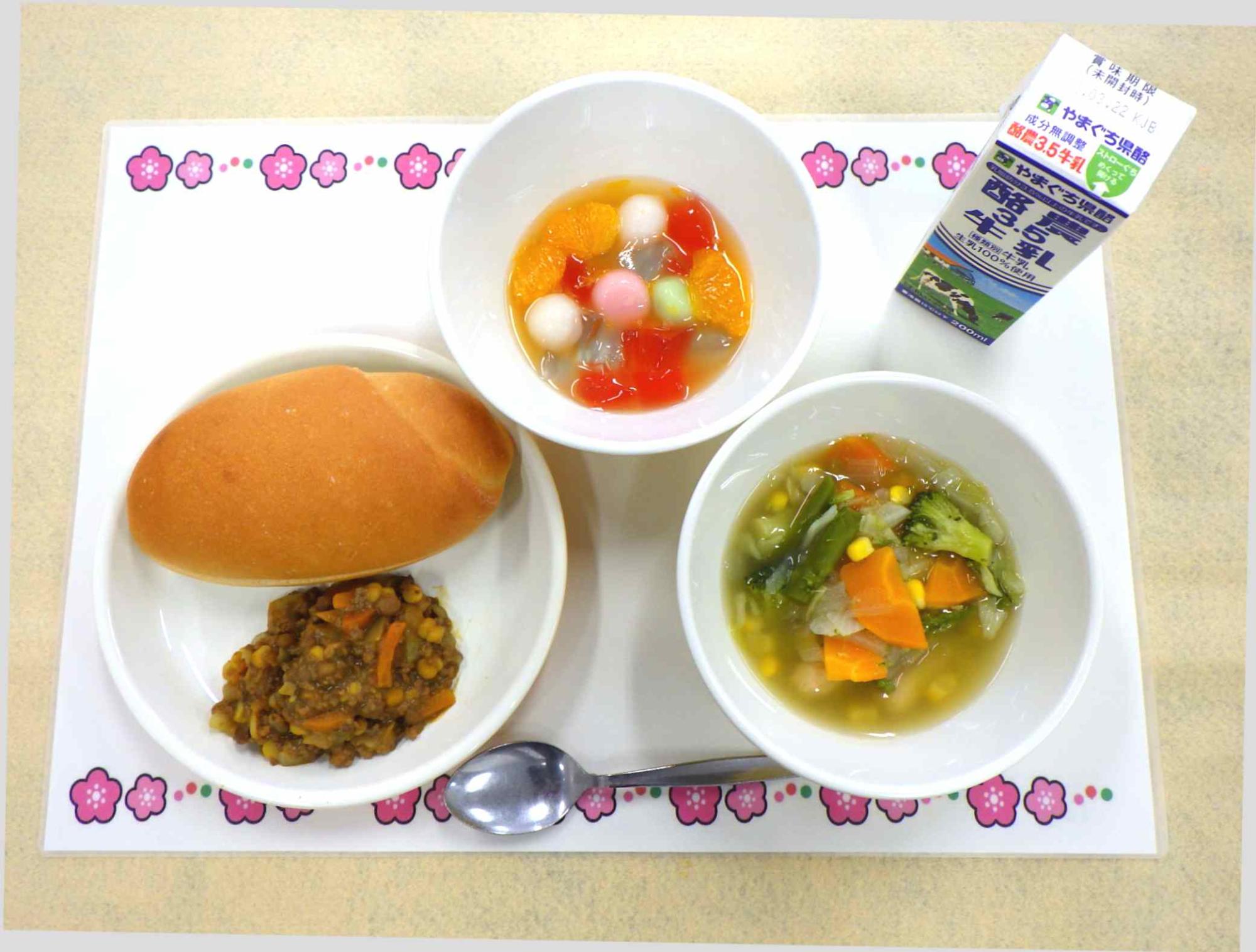 3月14日の給食の拡大写真