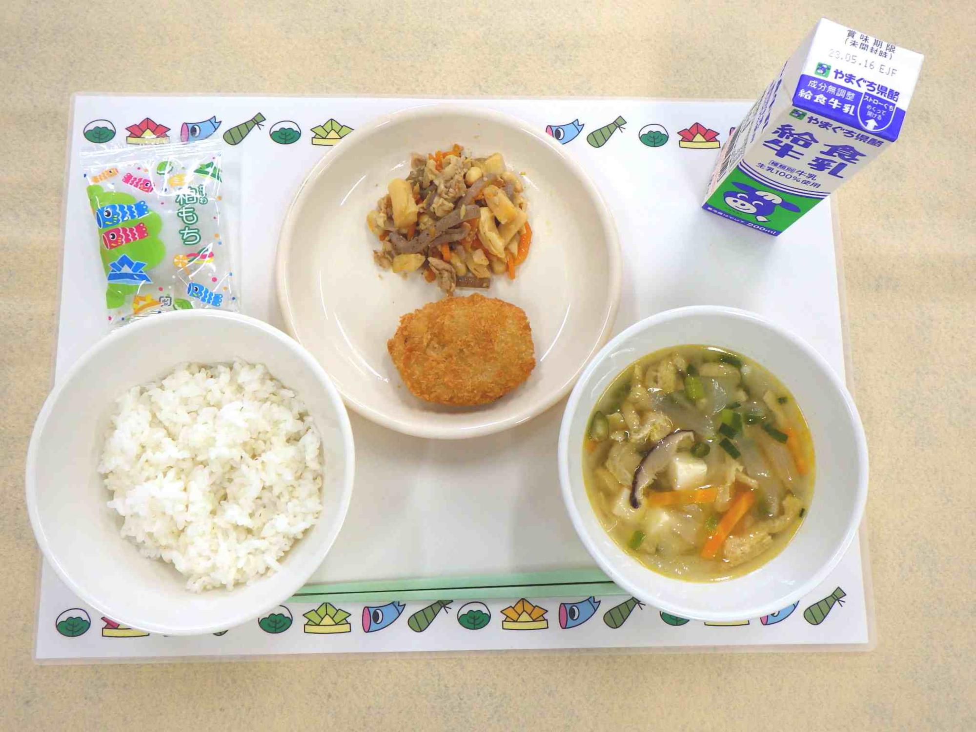5月8日の給食の写真
