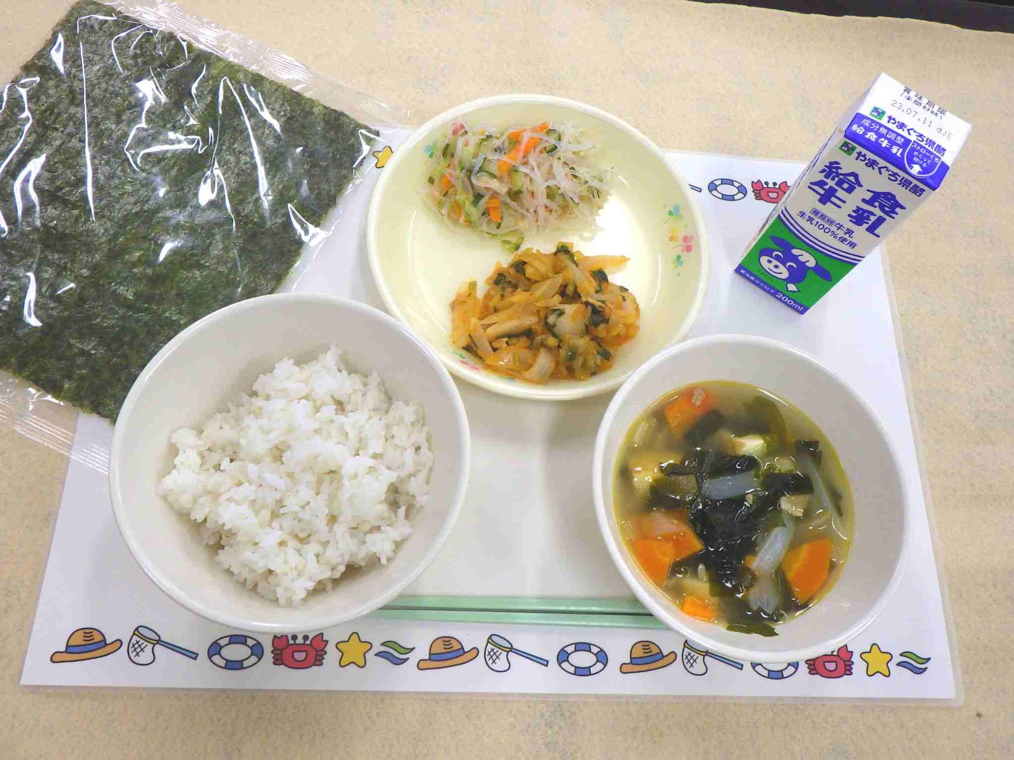 7月3日の給食の写真