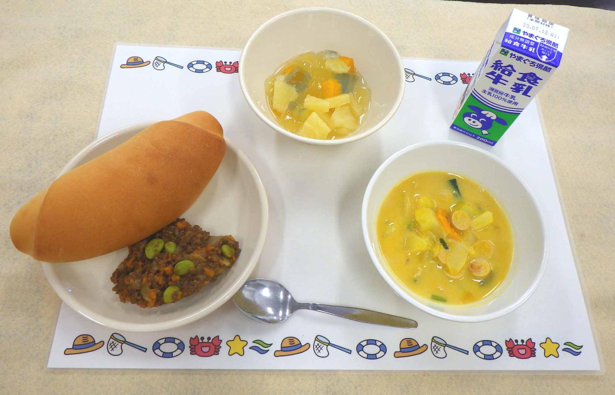 7月4日の給食の写真