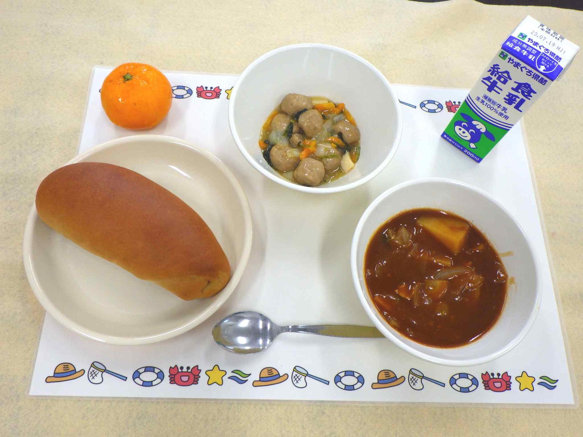 7月11日の給食の写真