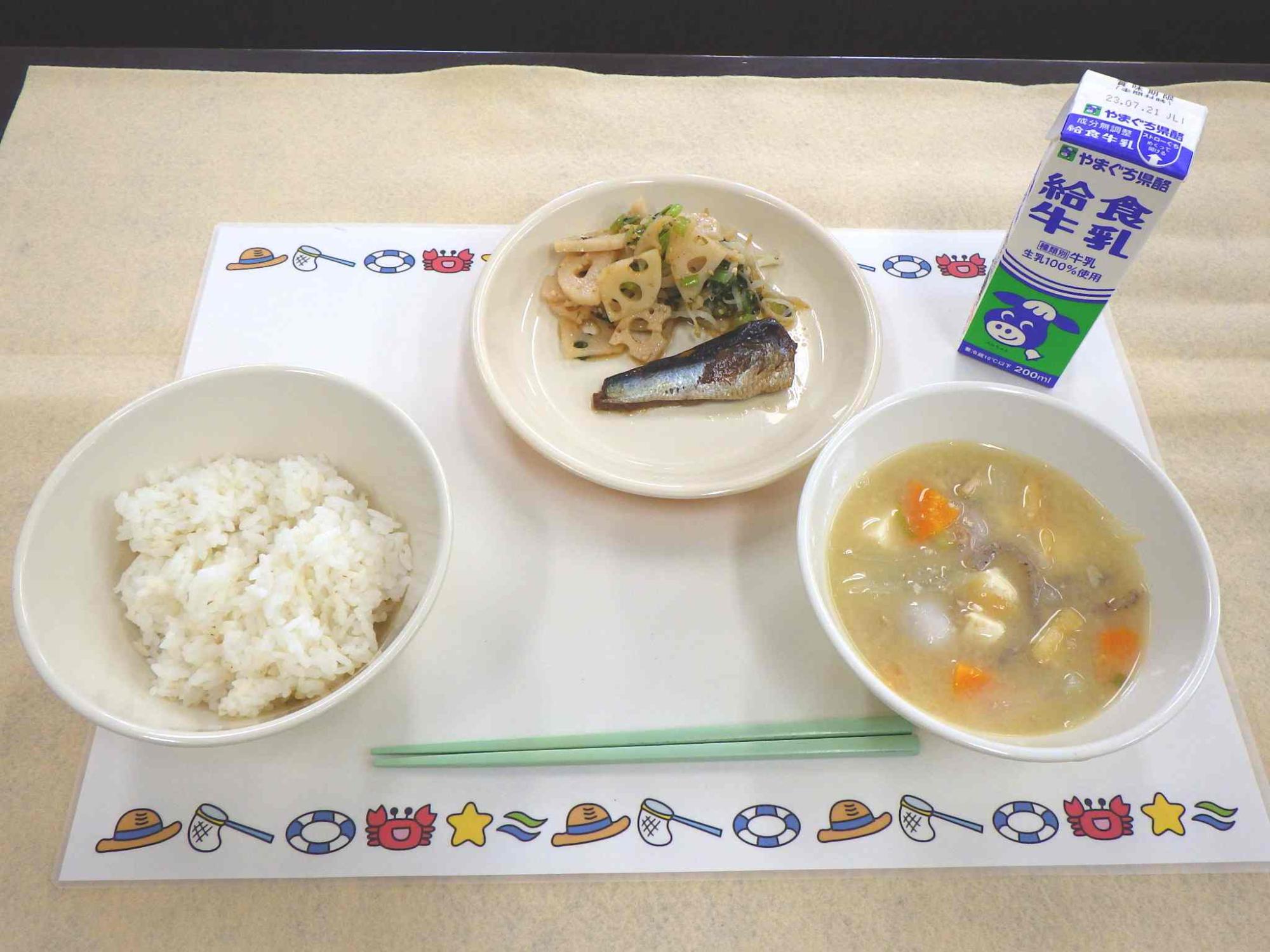 7月12日の給食の写真