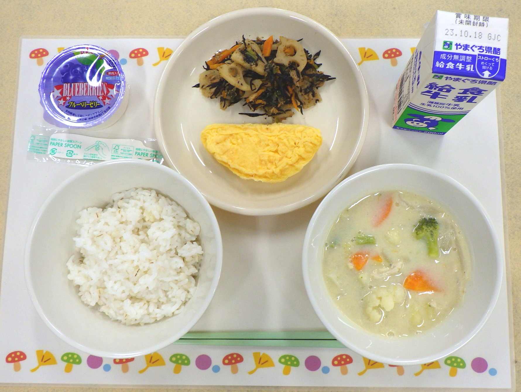 10月10日の給食の写真