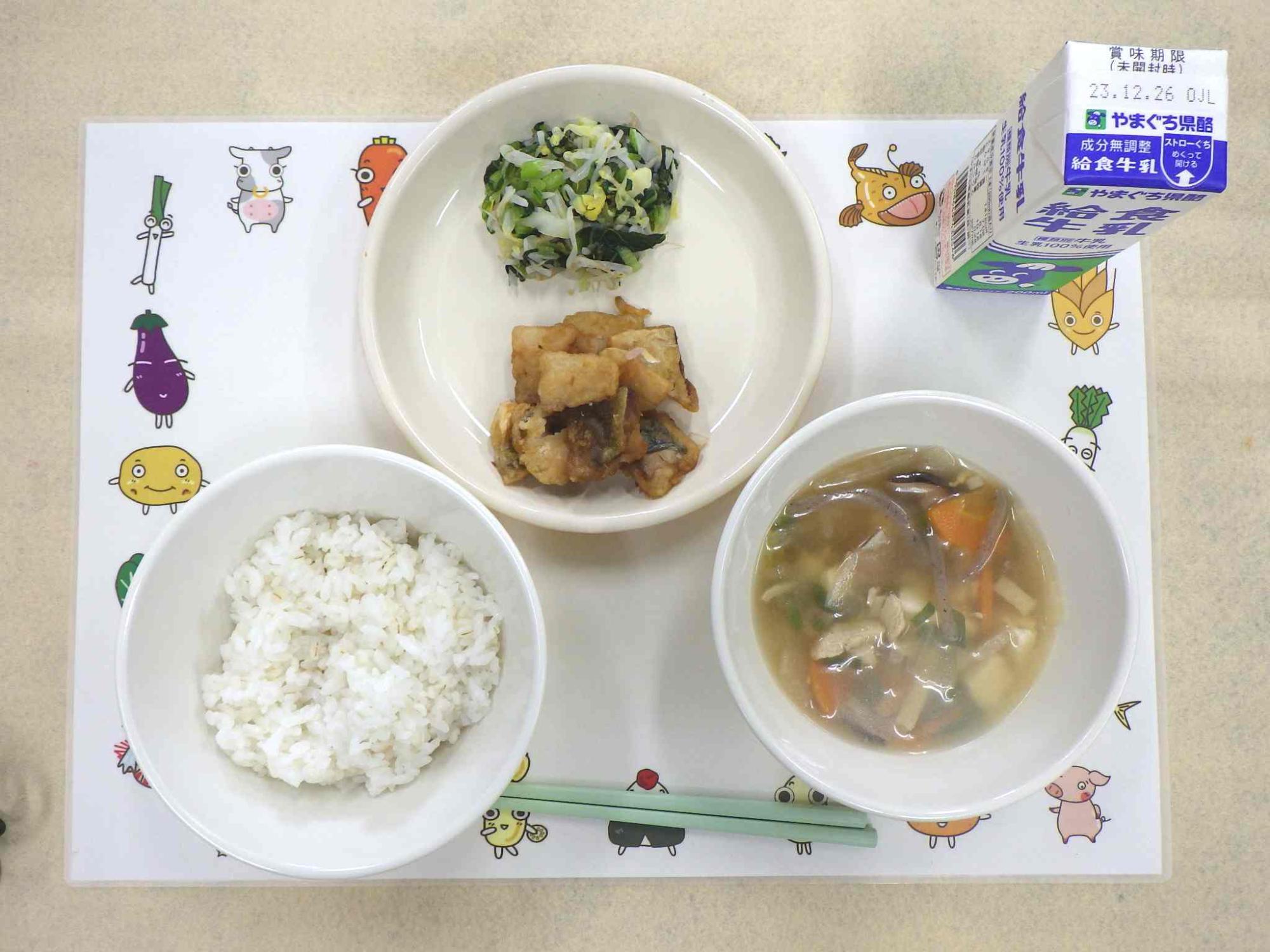 12月18日の給食の写真