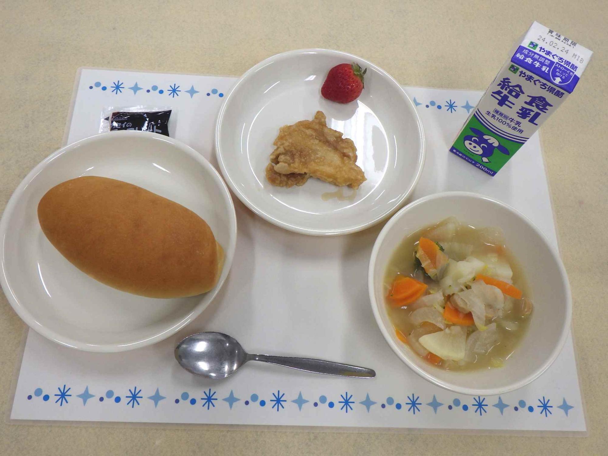 2月15日の給食の拡大写真
