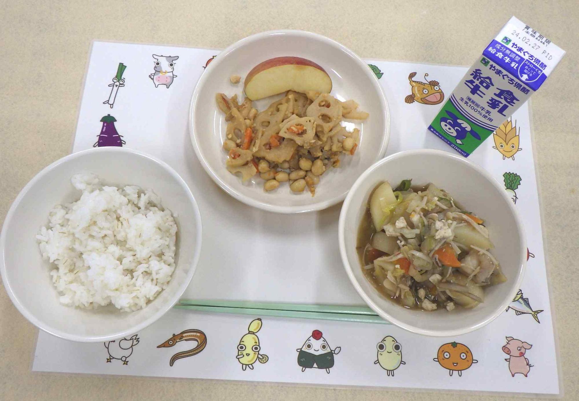 2月19日の給食の写真