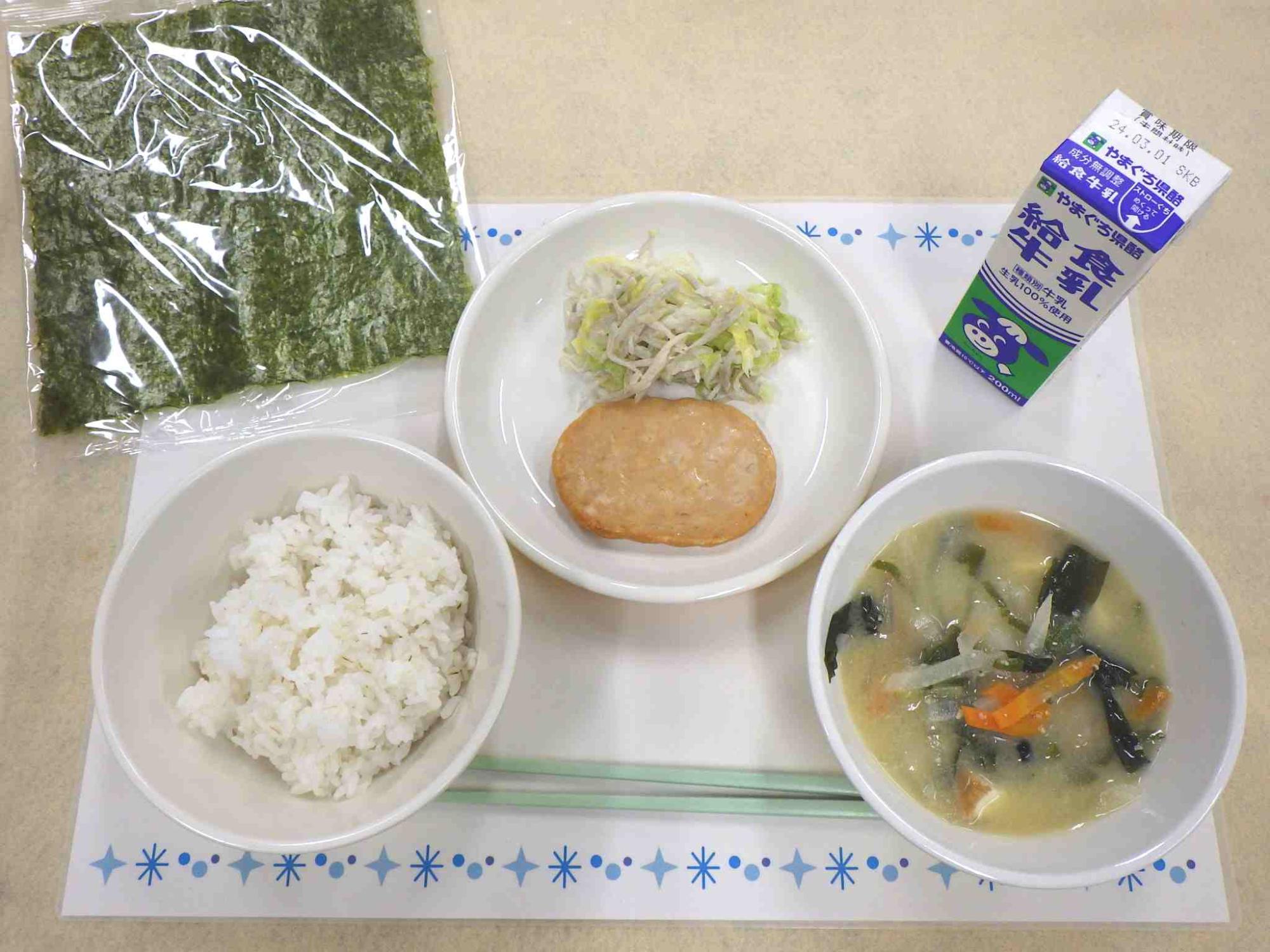 2月21日の給食の写真