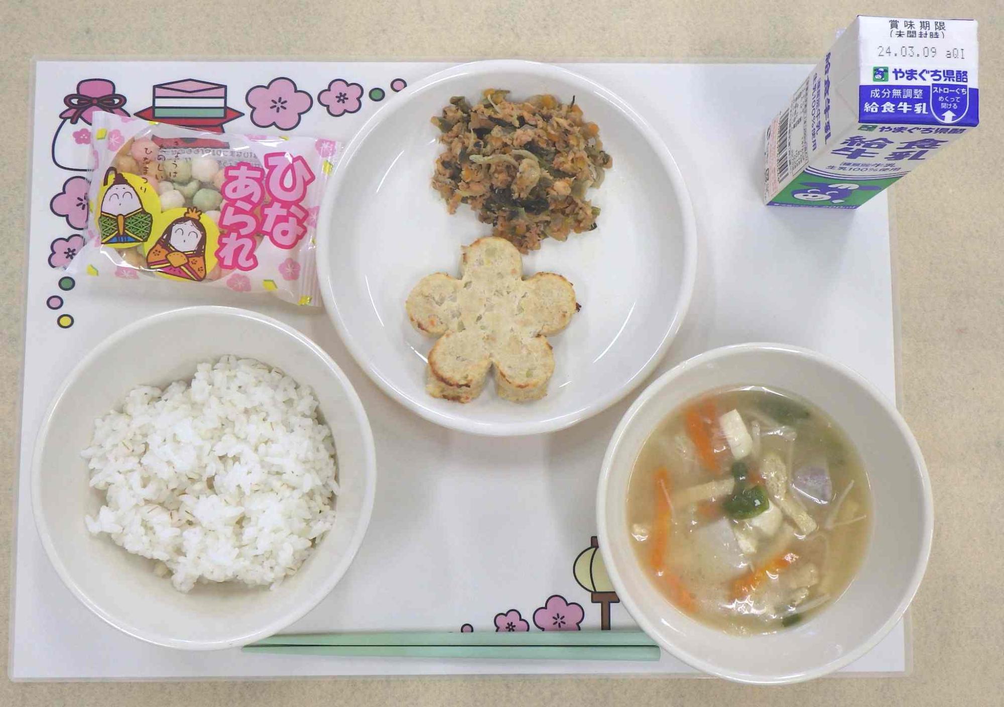 3月1日の給食の写真