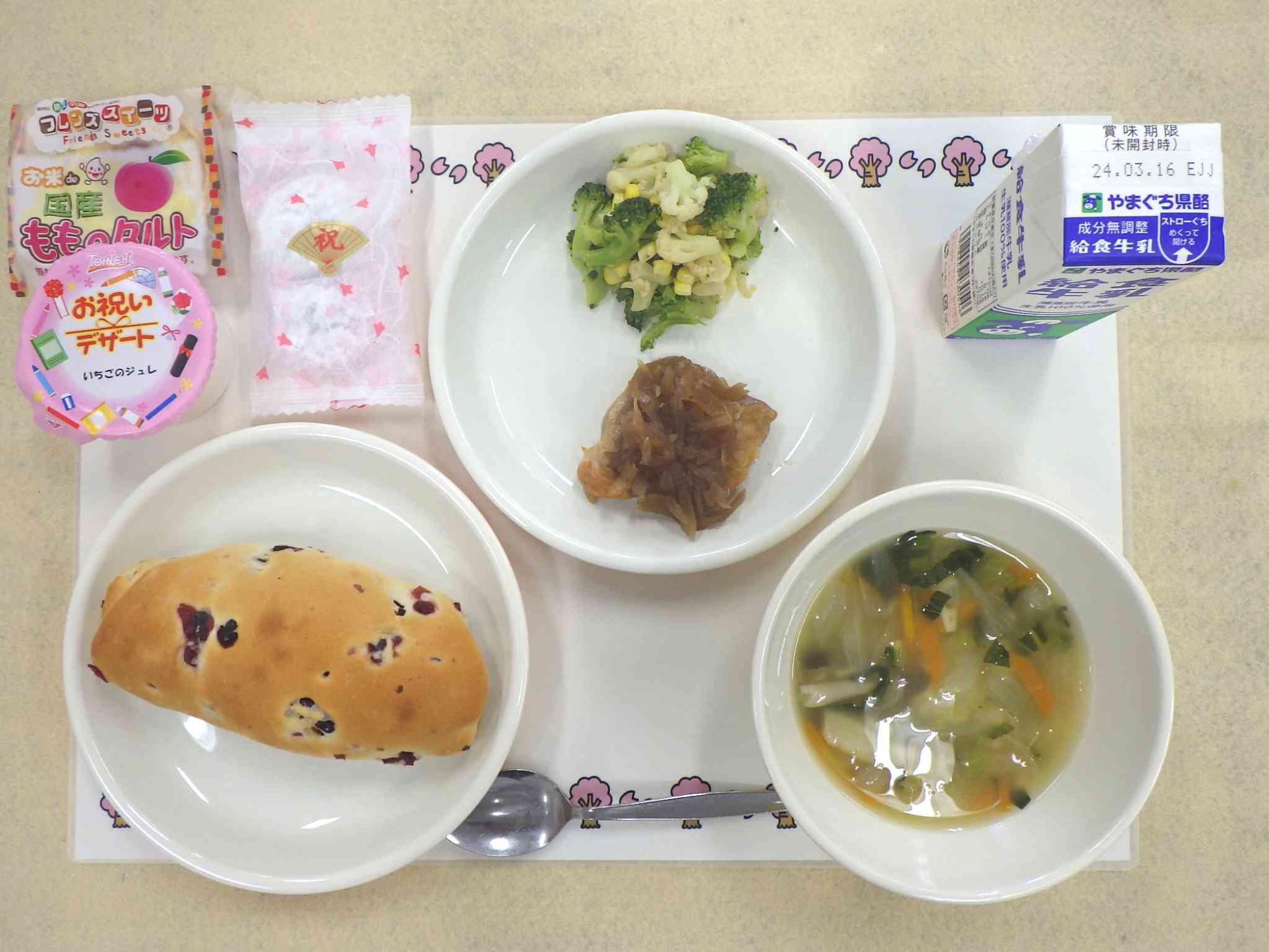 3月7日の給食の写真